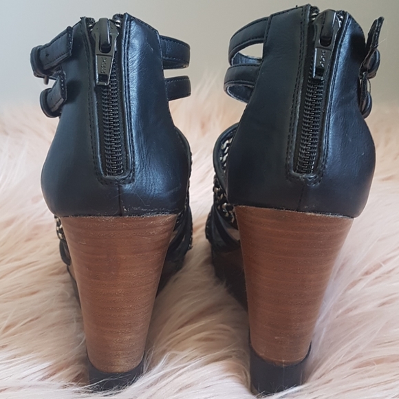 Aldo woven & wooden wedges - Picture 6 of 10